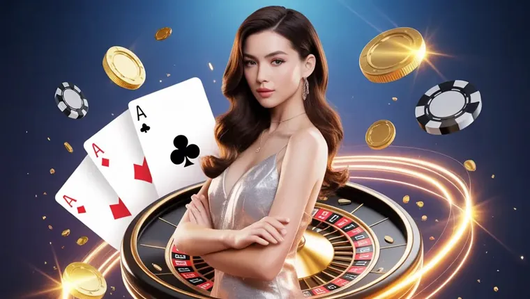 Live casino dealer at a Nustargame table